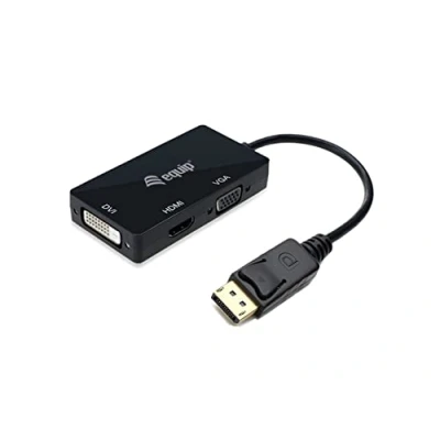 Abbildung von Equip 133441 Displayport zu VGA/HDMI/DVI Adapter schwarz