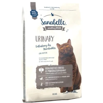Abbildung von Sanabelle Urinary Katzentrockenfutter für ausgewachsene Katzen mit empfindlichem Harnsystem 4 x 2 kg