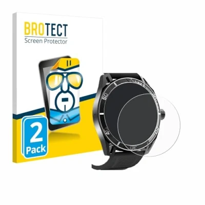 Abbildung von BROTECT (2 Stück Schutzfolie für Yuede Smartwatch 1.43&quot; (rund) Displayschutz Folie Ultra Klar