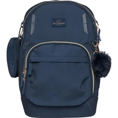 Abbildung von Beckmann, Schulrucksack Sport Air Blue Gold, weiterführende Schule Unterstufe Mittelstufe, 30L,