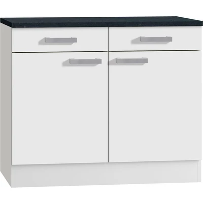 Abbildung von OPTIFIT Unterschrank &quot;Odense&quot;, 100 cm breit, mit 2 Türen und Schubkästen, für Stauraum