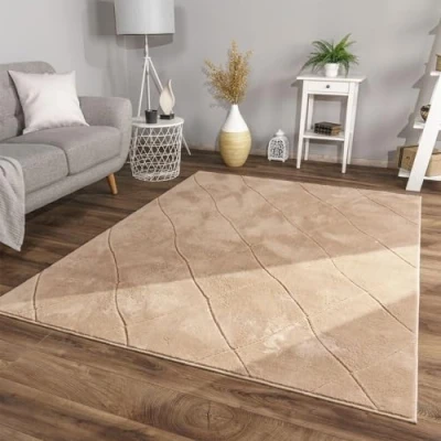 Abbildung von TT Home Teppich &quot;Hemony 801&quot;, rechteckig, 14 mm Höhe, Wohnzimmer Esszimmer Kurzflor Skandinavisch