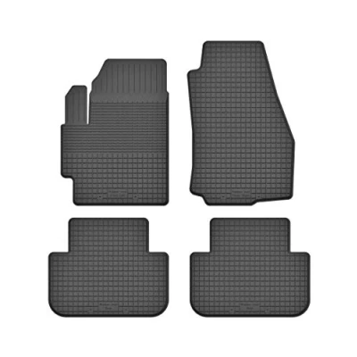 Abbildung von Gummimatten Fußmatten 1.5 cm Rand kompatibel mit Ford TOURNEO Connect II (Bj. 2013 2021) ideal angepasst 4 Teile EIN Set