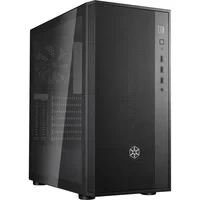 Abbildung von Silverstone FARA R1 V2 Tower ATX Computer Gehäuse, Mesh Front Panel, Seitenteil aus gehärtetem Glas,schwarz, SST FAR1B G
