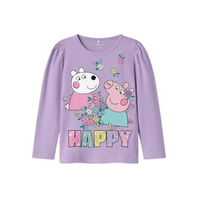 Abbildung von Name it Langarmshirt für Kinder, Größe: 92, Orchid bloom
