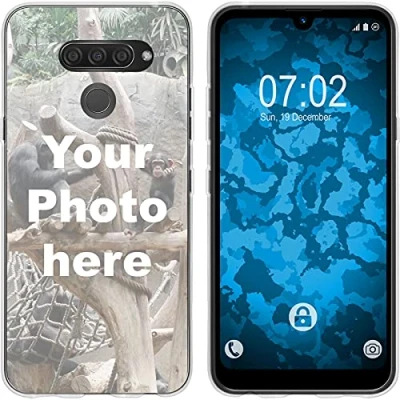 Abbildung von PhoneNatic Case kompatibel mit Q60 Personalisierte Handyhülle Clear zum selbst gestalten eigenem Foto