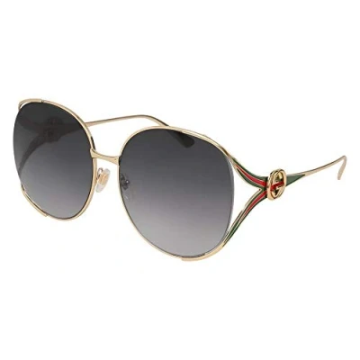 Abbildung von Gucci Sonnenbrille, Damen, Größe: 63, Gold/grey
