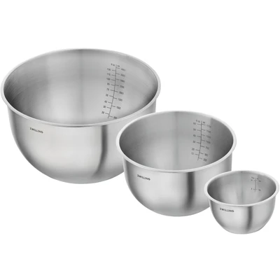 Abbildung von ZWILLING Fresh &amp; Save BOWLS Schüssel Set S/M/L / 3 tlg, Edelstahl, Silber