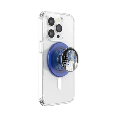 Abbildung von PopSockets: PopGrip Round für MagSafe Inklusive Adapterring Ausziehbarer Sockel und Griff mit einem Austauschbarem Top Smartphones Hüllen Enamel R2D2