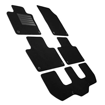 Abbildung von MDM SP 5155 Fußmatten Velours Autoteppich passend für Volvo XC90 II 7 sitzen (auch Plug in und Mild Hybrid) 2015&gt;