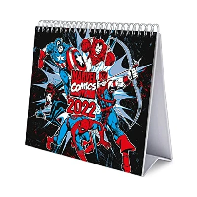 Abbildung von Grupo Erik Tischkalender 2022 Marvel Comics Kalender Tischplaner Planer 2022, CS22004, Rot