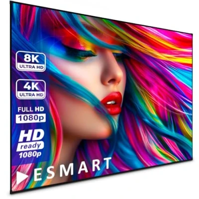Abbildung von eSmart Expert UKD Tageslicht Rahmen Leinwand 254 cm 100 Zoll GRAU