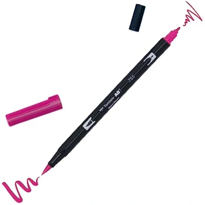 Abbildung von Tombow brush pen ABT dual Rubine red