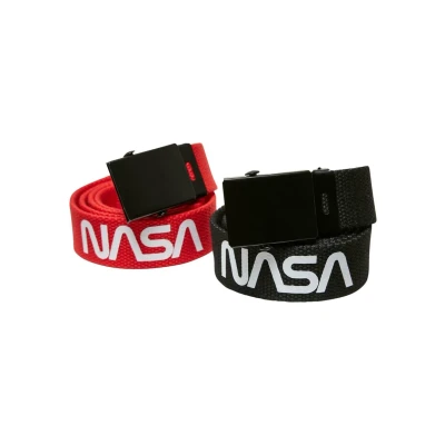 Abbildung von Mister Tee 2 PACK Gürtel, Größe: S/M, Black red