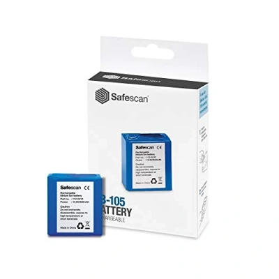 Abbildung von Safescan LB 105 aufladbarer Akku zum mobilen Gebrauch der automatischen Geldscheinprüfer von Lithiumbatterie für bis zu 30 Std Falschgeldprüfgeräte