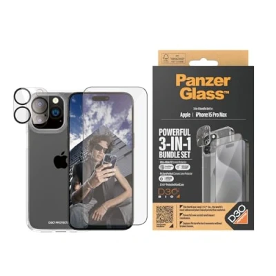Abbildung von PanzerGlass™ 3 in 1 Set für iPhone 15 Pro Max