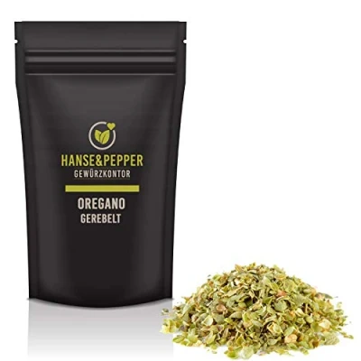 Abbildung von 100g Oregano gerebelt sehr aromatisch natürlich vom Hanse&amp;Pepper Gewürzkontor Gourmet Serie