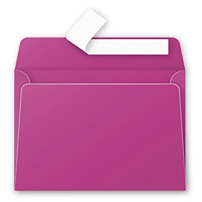 Abbildung von Clairefontaine 5886C Packung mit 20 Umschläge Pollen, Format C6, 114 x 162mm, selbstkelbend, 120g, ideal für Einladungen und Korrespondenz, Bordeaux, 1 Pack