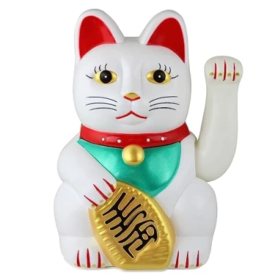 Abbildung von Freak Scene Superfreak Glückskatze Maneki Neko Winkekatze 25 cm weiß