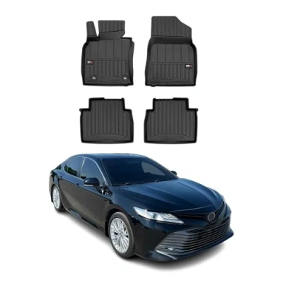 Abbildung von OMAC Gummi Fußmatten kompatibel mit Toyota Camry 2018 2023 Premium TPE Automatten