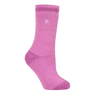 Abbildung von HEAT HOLDERS Damen Winter Extra Warm Thermosocken/Kuschelsocken für Geschenk (37 42 EU, AD Heel/Toe Rosa)