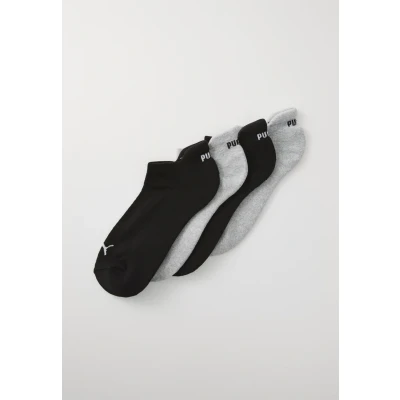 Abbildung von Puma Women Cushioned Sneaker 4 PACK Socken, Damen, Größe: 39 42, Grey melange/black