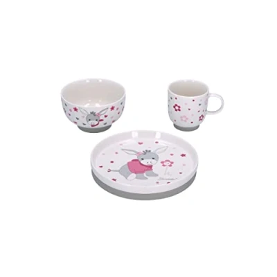 Abbildung von Sterntaler® Kindergeschirr Set Emmi Girl (3 tlg), Porzellan, Silikon