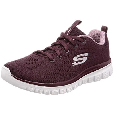 Abbildung von Skechers Graceful Sneaker low, Damen, Größe: 41, Wine/lavender trim Schuhe