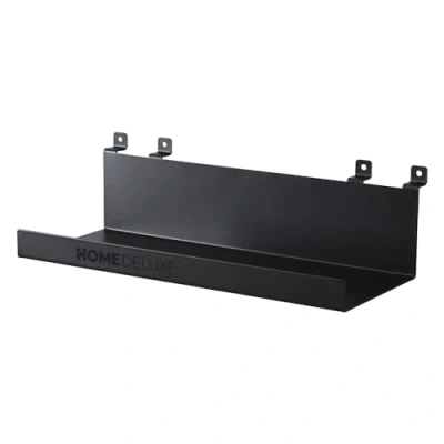 Abbildung von HOME DELUXE Deko Wandregal Regal für Akustikpaneel RESONA, 25 x 11 cm schwarz Matt, Wandregal, Wandorganizer