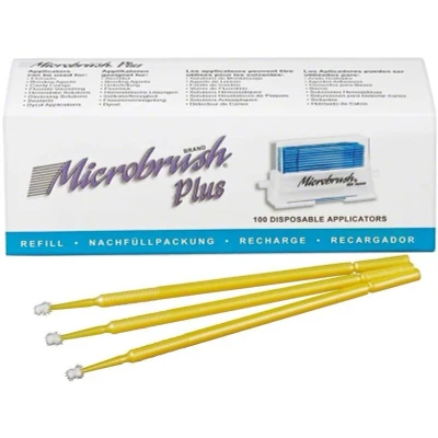 Abbildung von Microbrush Plus Applikatoren 100er fein gelb 100