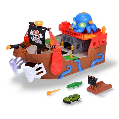 Abbildung von Dickie Toys Spielzeug Boot Piratenschiff, 41,5 cm mit Licht und Sound Badespielzeug