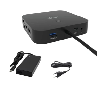 Abbildung von i Tec USB C HDMI DP Docking Station PD 100W + Universal Ladegerät 112W C31TRI4KDPDPRO100