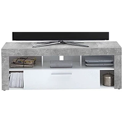 Abbildung von FMD Möbel, 271 001 Vibio 1 Lowboard, Spanplatte, Beton LA/Weiß, Maße 150.0 x 52.8 40.0 cm (BHT)