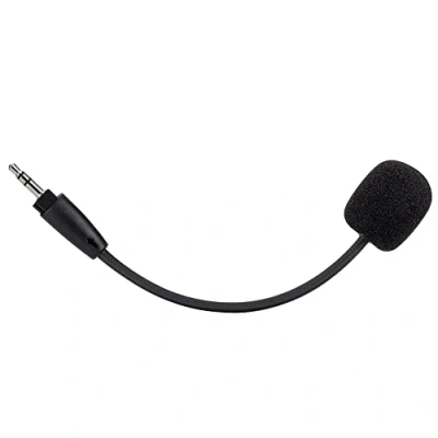 Abbildung von Alphatec Ersatz Spielmikrofon für Corsair HS35 &amp; HS45 Stereo Gaming Headset der Serie auf PS4 PS5 Xbox One PC, abnehmbares 3,5 mm Boom Mikrofon mit Geräuschunterdrückung