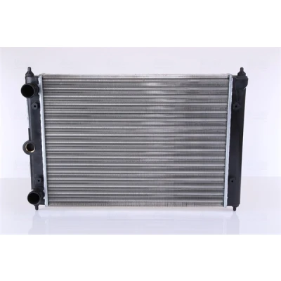 Abbildung von NISSENS 651721 Kühler, Motorkühlung Aluminium 430 322 34 Kühlrippen mechanisch gefügt VOLKSWAGEN: Polo II Schrägheck, Coupe, Classic