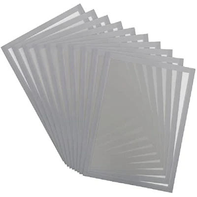 Abbildung von Tarifold Es 195239 Magneto Pro 10 magnetischer Informationsrahmen A4 für Dokumente, Hinweise, Schilder, Austausch und schnelles Einsetzen magnetische Rückseite, silbergrau, Stück
