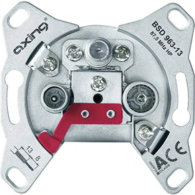Abbildung von Axing BSD 963 10N Multimedia Durchgangsdose 10 dB (Data / TV R)