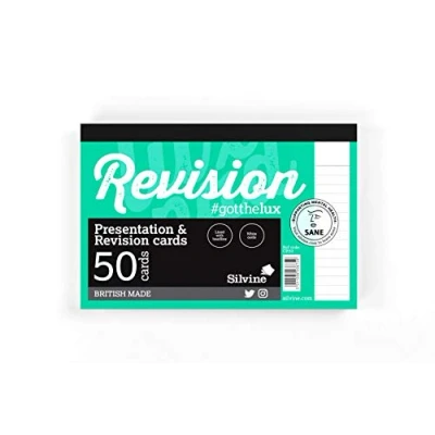 Abbildung von Luxpad Notiz und Präsentationskarten, A6, Weiß, 50 linierte Karten pro Block (15,2 x 10,2 cm)