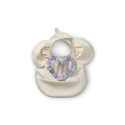 Abbildung von Elodie Details Baby Lätzchen mit Auffangschale Abwaschbar Skandinavisches Design Wasserdicht Oat White