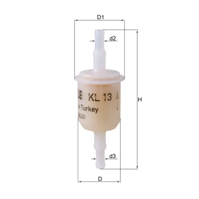Abbildung von Kraftstofffilter MAHLE ORIGINAL KL 13