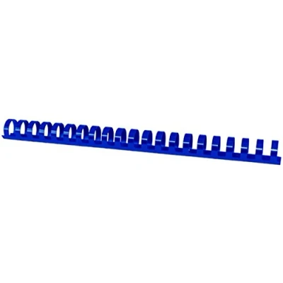 Abbildung von OFFICE PRODUCTS 20242215 01 Plastikbinderücken 50 Stück DIN A4 22mm (210 Seiten) Binderücken Bindungskämme Plastikbindung Kunststoff Farbe: Blau