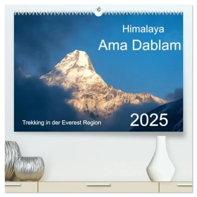 Abbildung von Himalaya Ama Dablam (hochwertiger Premium Wandkalender 2025 DIN A2 quer), Kunstdruck in Hochglanz