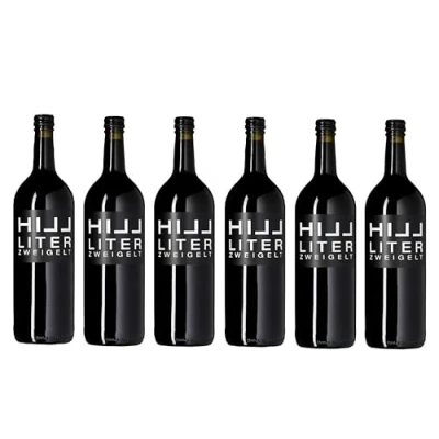 Abbildung von 6x 1,0l Leo Hillinger Hill Liter Zweigelt Burgenland Österreich Rotwein trocken