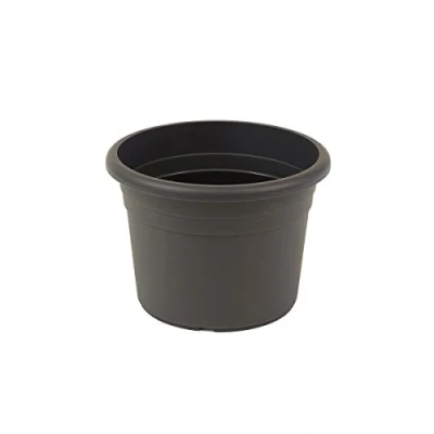Abbildung von greemotion Pflanzkübel Fiona, UV Beständiger Blumentopf aus Kunststoff, Pflanzgefäß mit Bodenlöchern, Volumen ca. 8 l, Ø 30 x H 21,5 cm