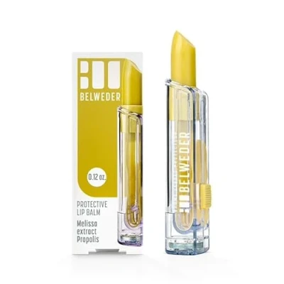 Abbildung von BELWEDER Lippenbalsam mit Propolis Melissenextrakt Schutz, Feuchtigkeit und Regeneration der Lippen transparenter für Männer Frauen Stick 3,5 g