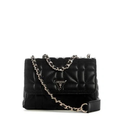 Abbildung von Guess Edita MINI FLAP Umhängetasche, Damen, Größe: One Size, Black