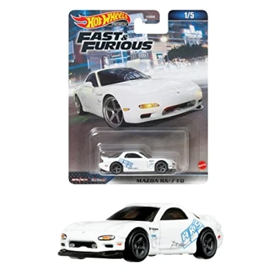 Abbildung von Mattel GmbH Spielzeug Auto Hot Wheels HKD22 Premium Fast &amp; Furious Mazda RX7 FD