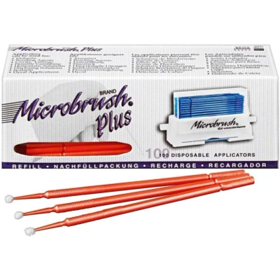Abbildung von Microbrush Plus Applikatoren 100er regular orange 100