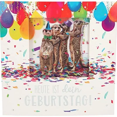Abbildung von Depesche 11130 041 3D Klapp Karte mit Musik und Licht, Glückwunsch zum Geburtstag, ca. 15,5 x cm groß, Geburtstags inkl. passendem Umschlag, innen außen bedruckt