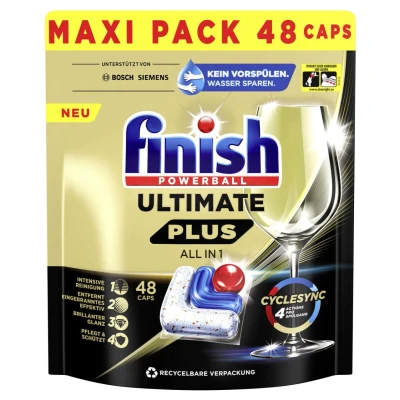 Abbildung von Calgonit finish Spülmaschinentabs POWERBALL ULTIMATE PLUS ALL IN 1 48 St.